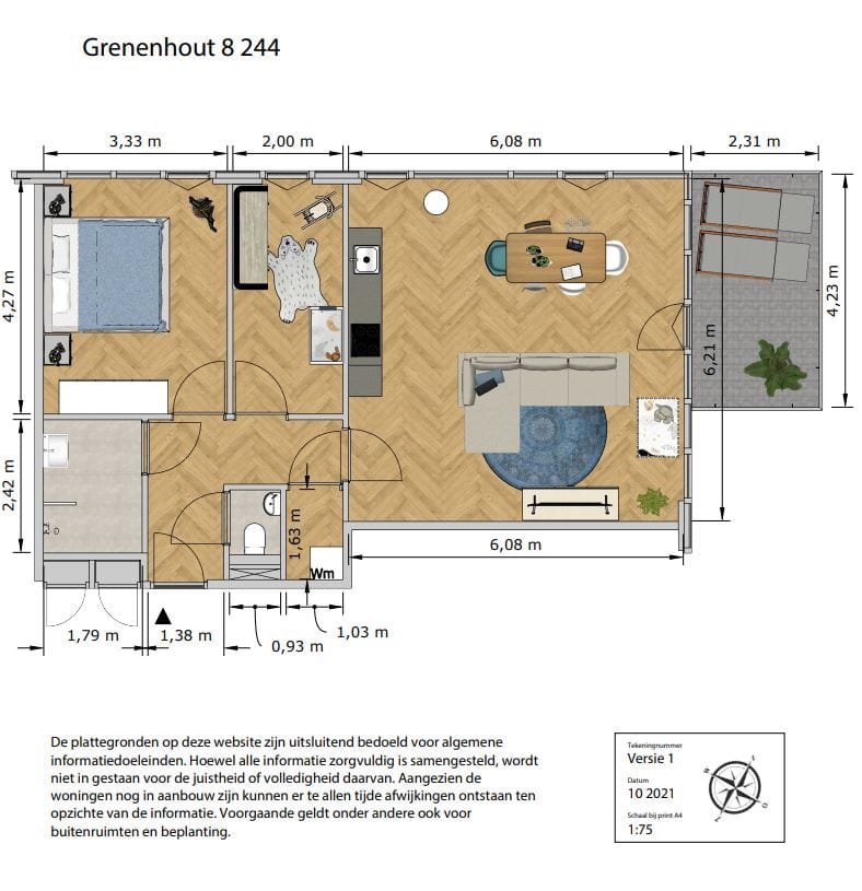 Grenenhout 8-244