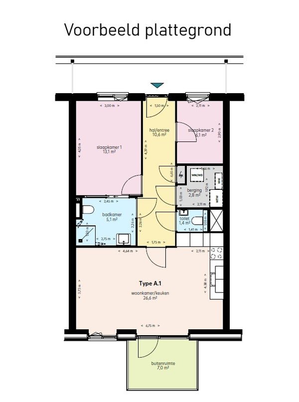 Flat for rent Geleerdenbuurt, Rosalie Wijnbergstraat in Haarlem